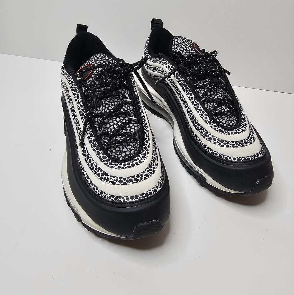 Nike Air Max 97 SE Phantom/Blk Chile Red Women Size 9 Mens 7.5 Made In Vietnam - Picture 2 of 16